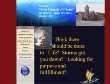 Tablet Screenshot of firstchurchofchristelkins.com